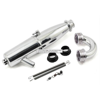 O.S. T-2060SC WN One Piece Tuned Pipe w/Manifold (Welded Nipple)